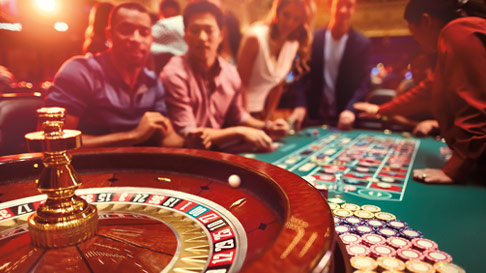 playing roulette