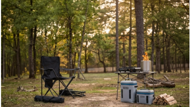 Outdoor Gear in the Woods